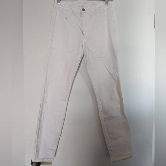 H&M white denim pants in size 28 - Picture 1 of 3